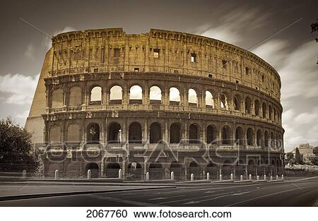 Stock Image - Coliseum, Rome. Fotosearch