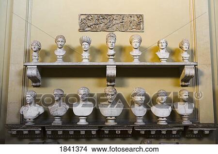 Collection Of Sculptures Of Human Heads; Rome, Italy View Large Photo Image Picture - Collection Of Sculptures Of Human Heads; Rome, Italy. Fotosearch