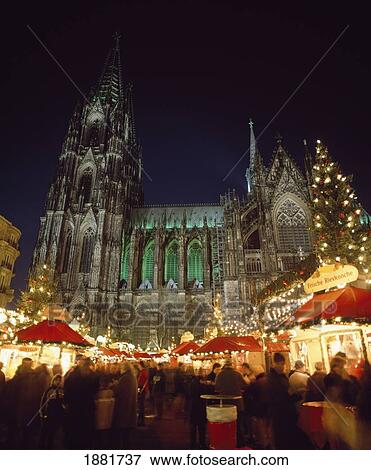 Cologne Cathedral And Christmas Market View Large Photo Image Stock Photo - Cologne Cathedral And Christmas Market. Fotosearch