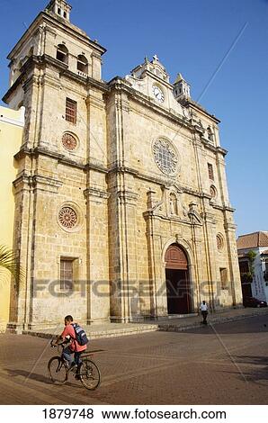 Stock Photo - Colombia, Cathedral de San Pedro Claver; Cartagena. Fotosearch