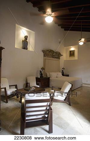 Stock Photo - Colombia, In Converted Archbishop's Palace; Cartagena, Casa Del Arzobispado Boutique Hotel. Fotosearch