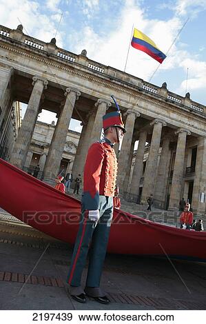 Stock Photo - Colombia, Presidential Guard Battalion; Bogota. Fotosearch