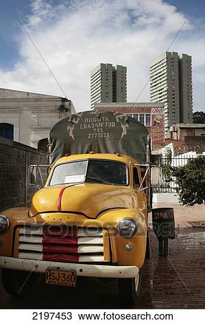 Stock Image - Colombia, Truck; Bogota. Fotosearch