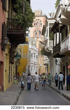 Stock Photography - Colombia, View Towards Cartagena University Which Was Once Augustinian Fathers Convent; Cartagena. Fotosearch