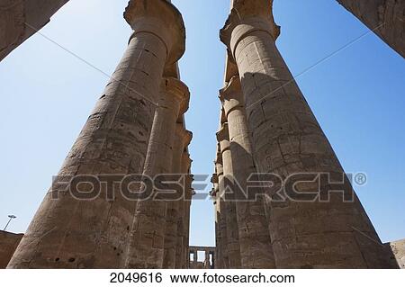 Stock Photograph - Colonnade Of Amenhotep Iii In The Temple Of Luxor, Luxor, Qina, Egypt. Fotosearch