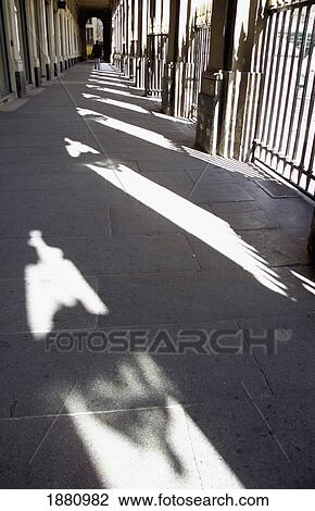 Stock Image - Colonnade Of Jardin Du Palais Royal. Fotosearch