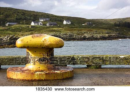 Stock Image - Colonsay, Scotland; Island Waterfront. Fotosearch
