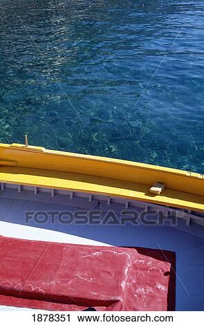 Stock Image - Colorful Boat, Close Up. Fotosearch