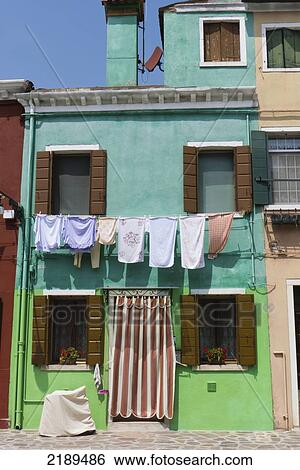 Colorful Homes Along The Canal In Burano, A Small Island Off Venice, Italy View Large Photo Image Stock Photograph - Colorful Homes Along The Canal In Burano, A Small Island Off Venice, Italy. Fotosearch