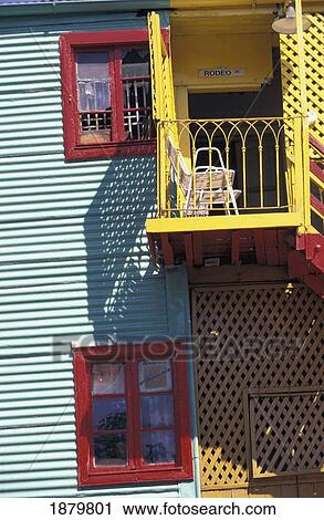 Colorful House In La Boca, Close Up View Large Photo Image Stock Image - Colorful House In La Boca, Close Up. Fotosearch