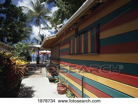 Colorful Restaurant Exterior View Large Photo Image Picture - Colorful Restaurant Exterior. Fotosearch