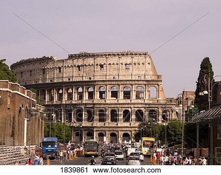 Stock Image - Colosseum; Rome, Italy. Fotosearch
