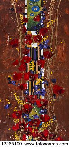 Stock Image - Colourful abstract painting. Fotosearch