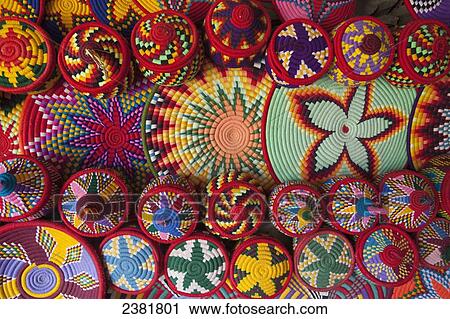 Colourful basket ware; Axum, Tigray, Ethiopia View Large Photo Image Stock Image - Colourful basket ware; Axum, Tigray, Ethiopia. Fotosearch