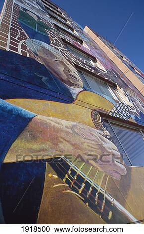 Stock Image - Colourful Mural, ÃƒÆ’Ã‚Â¡Mission District. Fotosearch