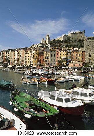 Stock Photo - Colourful Old Buildings In The Harbour. Fotosearch