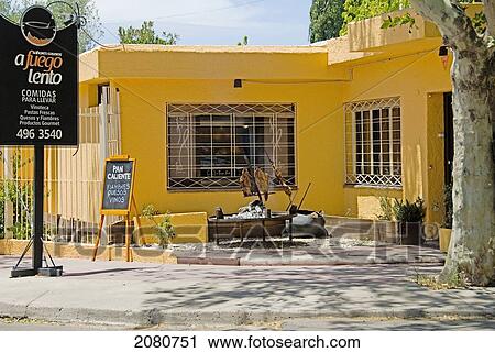 Colourful Restaurant With Outdoor Barbecue; Chacras De Coria Mendoza Argentina View Large Photo Image Stock Image - Colourful Restaurant With Outdoor Barbecue; Chacras De Coria Mendoza Argentina. Fotosearch