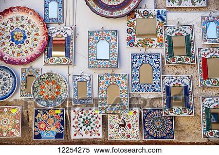 Colourful souvenir plates and frames; Chania, Crete, Greece View Large Photo Image Stock Photography - Colourful souvenir plates and frames; Chania, Crete, Greece. Fotosearch