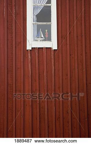 Stock Photo - Colourful Wooden Huts Along The Jetty (Quay) At Smogen.. Fotosearch