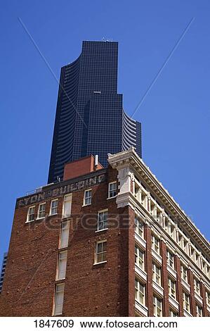 Stock Photo - Columbia Center Tower; Seattle, Washington State, Usa. Fotosearch