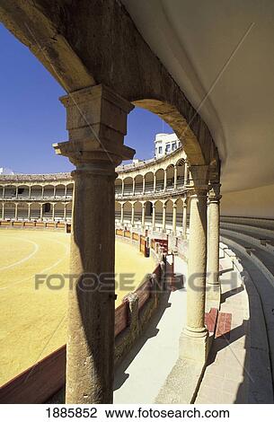 Stock Image - Columns In Bull Fighting Ring. Fotosearch
