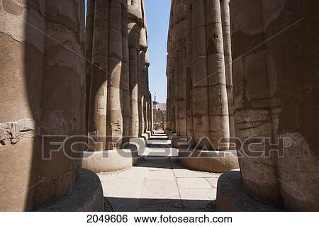 Columns Of The Hypostyle Hall Of Amenhotep Iii In The Temple Of Luxor, Luxor, Qina, Egypt View Large Photo Image Stock Photograph - Columns Of The Hypostyle Hall Of Amenhotep Iii In The Temple Of Luxor, Luxor, Qina, Egypt. Fotosearch