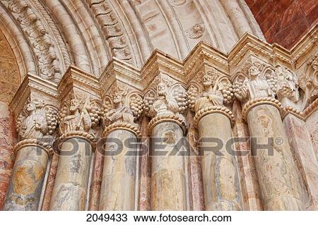 Columns Of The Neo-Romanesque Entrance Of El Sagrario Church (Old Cathedral), Cuenca, Azuay, Ecuador View Large Photo Image Stock Image - Columns Of The Neo-Romanesque Entrance Of El Sagrario Church (Old Cathedral), Cuenca, Azuay, Ecuador. Fotosearch
