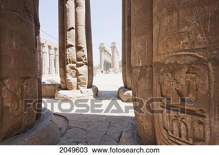Columns Of The Sun Court Of Amenhotep Iii In The Temple Of Luxor At Night, Luxor, Qina, Egypt View Large Photo Image Stock Image - Columns Of The Sun Court Of Amenhotep Iii In The Temple Of Luxor At Night, Luxor, Qina, Egypt. Fotosearch