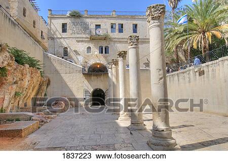 Columns Outside Building; Jerusalem, Israel View Large Photo Image Stock Image - Columns Outside Building; Jerusalem, Israel. Fotosearch