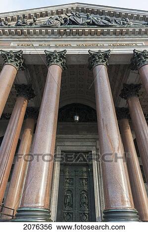 Stock Photograph - Columns Outside Saint Isaac's Cathedral; St. Petersburg Russia. Fotosearch