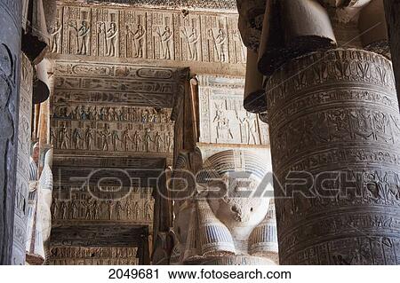 Columns With Hathor Capitals In The Outer Hypostyle Hall Of The Temple Of Hathor, Dendera, Qina, Egypt View Large Photo Image Stock Image - Columns With Hathor Capitals In The Outer Hypostyle Hall Of The Temple Of Hathor, Dendera, Qina, Egypt. Fotosearch