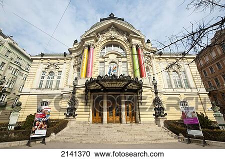 Stock Image - Comedy Theatre Of Budapest From Architects Ferdinand Fellner And Hermann Helmer, Budapest, Hungary. Fotosearch