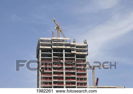Stock Image - Commercial Building Under Construction; Istanbul Turkey. Fotosearch
