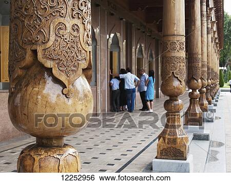 Stock Photograph - Complex around the Tomb of the Unknown Soldier, Independence Square; Tashkent, Uzbekistan. Fotosearch