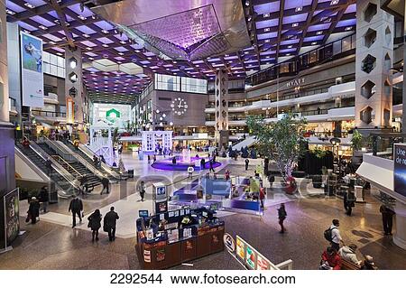 Picture - Complexe desjardins shopping mall area; Montreal quebec canada. Fotosearch