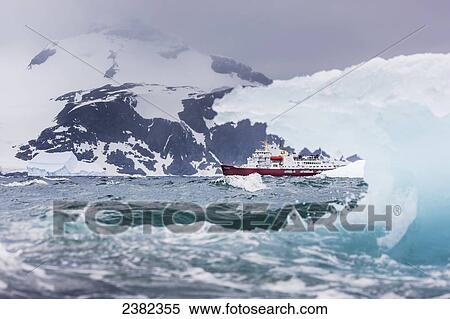 Composite of the United States Coast Guard Heavy Icebreaker and icebergs in the Southern Ocean; Antarctica View Large Photo Image Stock Photography - Composite of the United States Coast Guard Heavy Icebreaker and icebergs in the Southern Ocean; Antarctica. Fotosearch