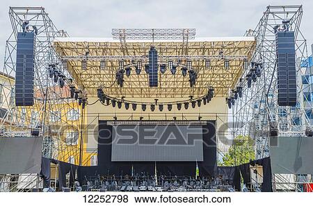 Stock Photo - Concert stage; Rome, Lazio, Italy. Fotosearch