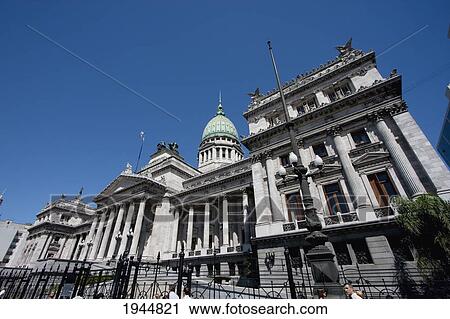 Stock Image - Congreso de la Nacion (Congress Building), Buenos Aires, Argentina. Fotosearch