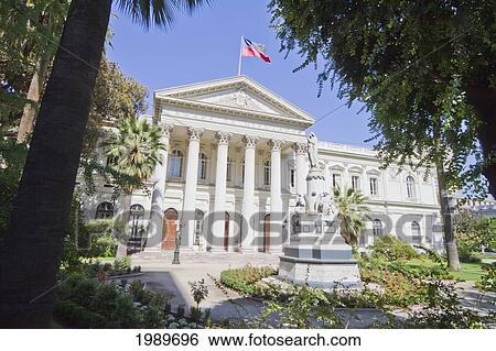 Stock Photograph - Congress Building (former Parliament Building), Santiago, Metropolitan Region, Chile. Fotosearch
