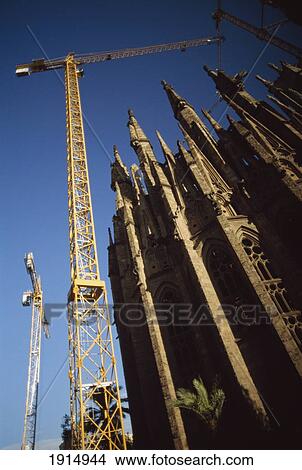 Construction At Sagrada Familia View Large Photo Image Picture - Construction At Sagrada Familia. Fotosearch
