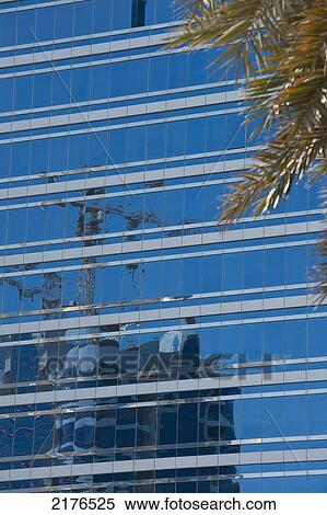 Construction Cranes Reflected In Office Blockabu Dhabi, United Arab Emirates View Large Photo Image Stock Photography - Construction Cranes Reflected In Office Blockabu Dhabi, United Arab Emirates. Fotosearch