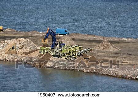 Stock Photo - Construction Of A New Terminal At The Port; Helsinki, Finland. Fotosearch