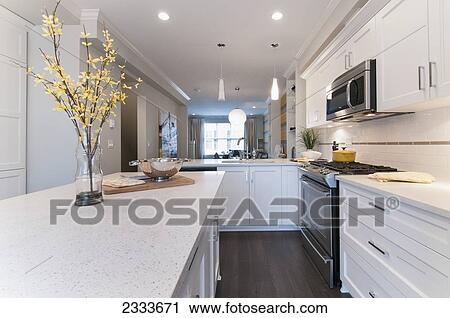 Contemporary Townhouse Kitchen; Surrey British Columbia Canada View Large Photo Image Stock Image - Contemporary Townhouse Kitchen; Surrey British Columbia Canada. Fotosearch