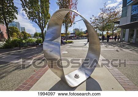 Continuum, Sculpture By Catherine Kerr On Lonsdale Avenue, North Vancouver, British Columbia, Canada View Large Photo Image Stock Photo - Continuum, Sculpture By Catherine Kerr On Lonsdale Avenue, North Vancouver, British Columbia, Canada. Fotosearch
