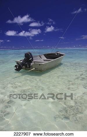 Cook Islands, Boat On Sea; Rarotonga View Large Photo Image Stock Photo - Cook Islands, Boat On Sea; Rarotonga. Fotosearch