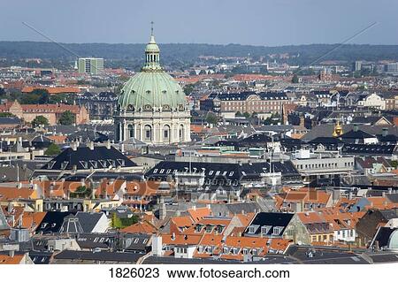 Copenhagen, Denmark; Aerial Cityscape View Large Photo Image Stock Image - Copenhagen, Denmark; Aerial Cityscape. Fotosearch
