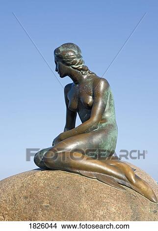 Picture - Copenhagen, Denmark; The Little Mermaid Statue. Fotosearch