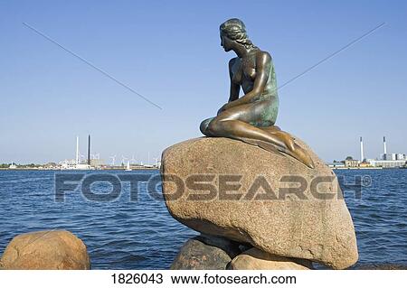 Copenhagen, Denmark; The Little Mermaid Statue View Large Photo Image Stock Image - Copenhagen, Denmark; The Little Mermaid Statue. Fotosearch