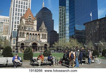 Stock Photograph - Copley Square. Fotosearch