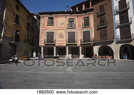 Coreche Square; Graus, Spain View Large Photo Image Stock Image - Coreche Square; Graus, Spain. Fotosearch